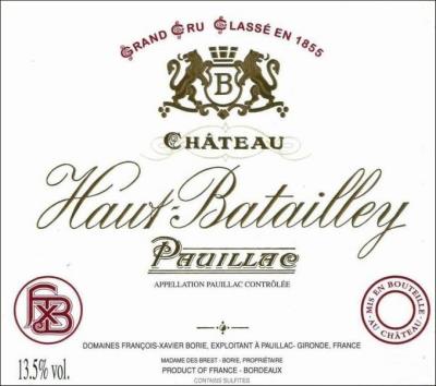 Chateau Haut-Batailley Pauillac - 2015