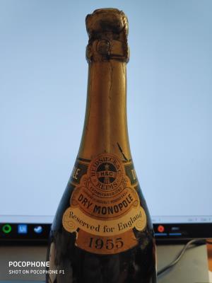 Inspection photo for Heidsieck & Co Monopole Millesime Dry Champagne - 1955 