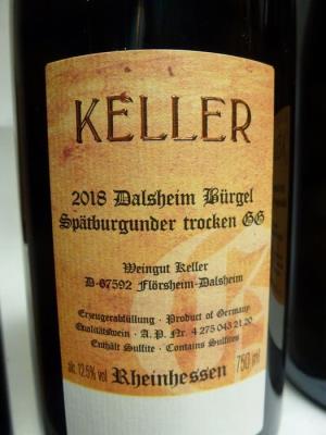 Keller Dalsheimer Burgel Spatburgunder GG Rheinhessen - 2014