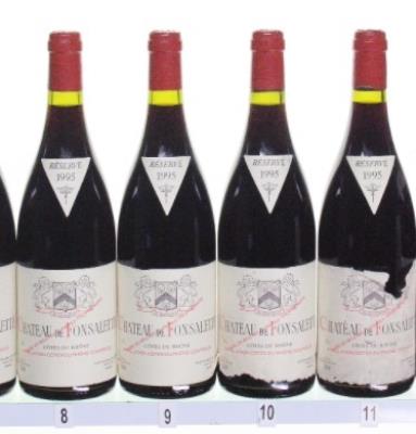 Inspection photo for Chateau Rayas Chateau de Fonsalette Cotes du Rhone - 1995 