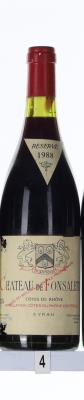 Inspection photo for Chateau Rayas Chateau de Fonsalette Cotes-du-Rhone Syrah Reserve - 1988 
