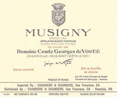Domaine Comte Georges de Vogue Cuvee Vieilles Vignes Musigny Grand Cru - 2012