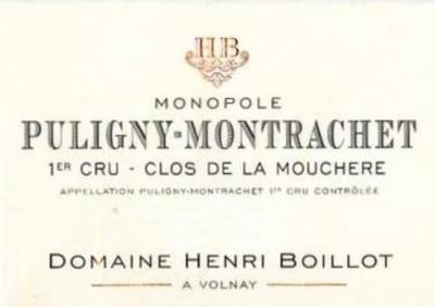 Domaine Henri Boillot Puligny-Montrachet Clos de la Mouchere Premier Cru - 2018
