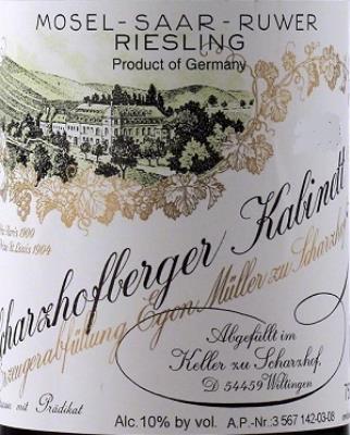 Egon Muller Scharzhofberger Riesling Kabinett - 2019